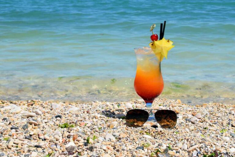 Cóctel en la playa